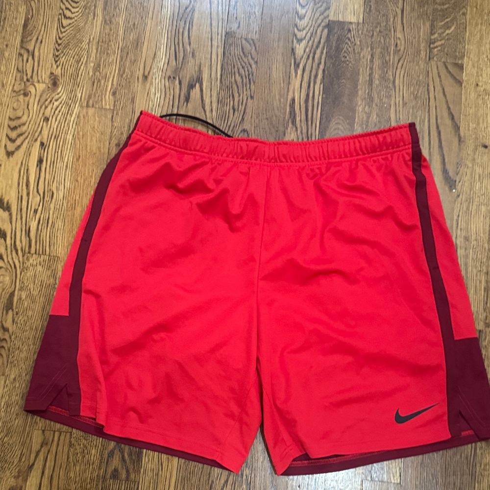 Nike Men's Bright Red Athletic Shorts